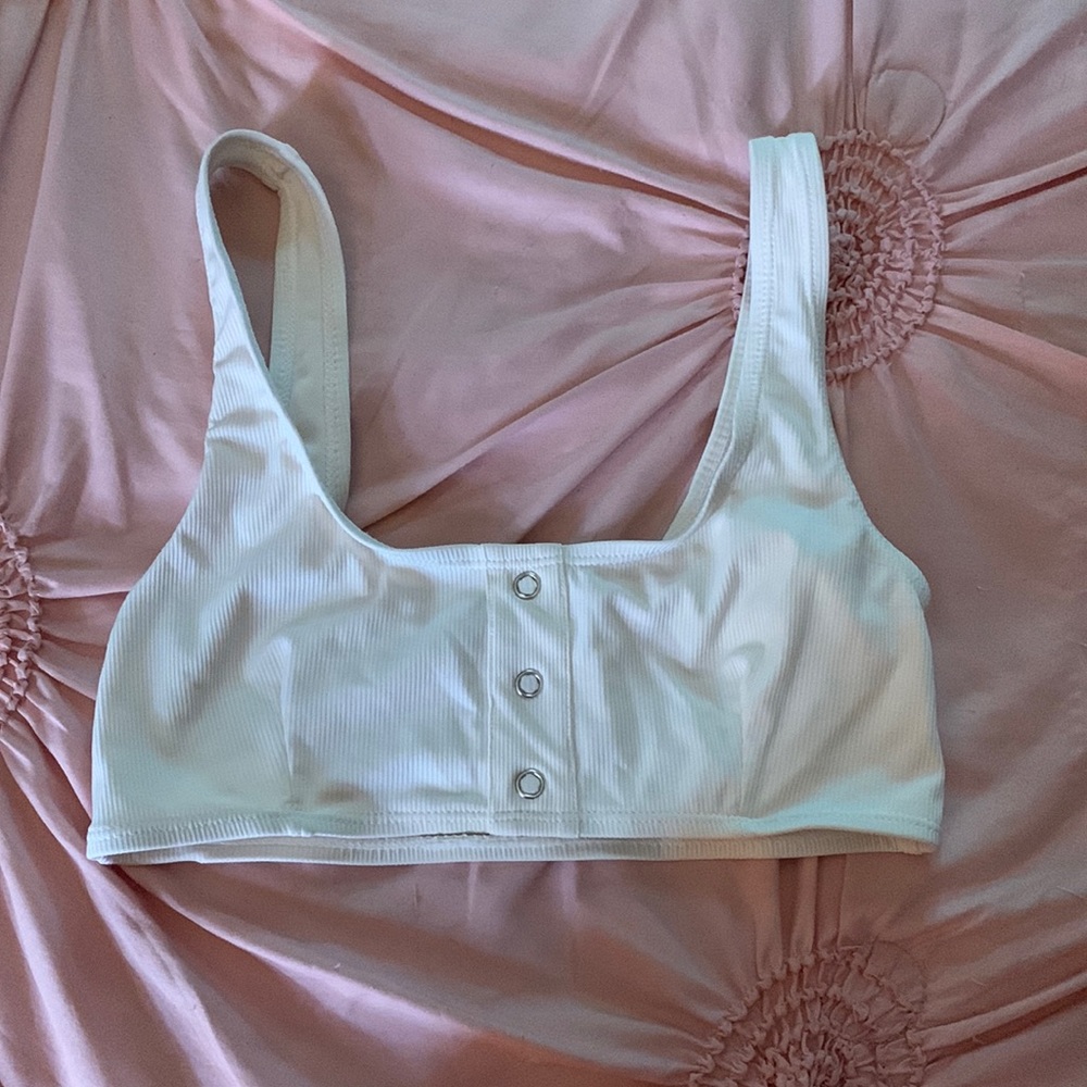 cream bikini top